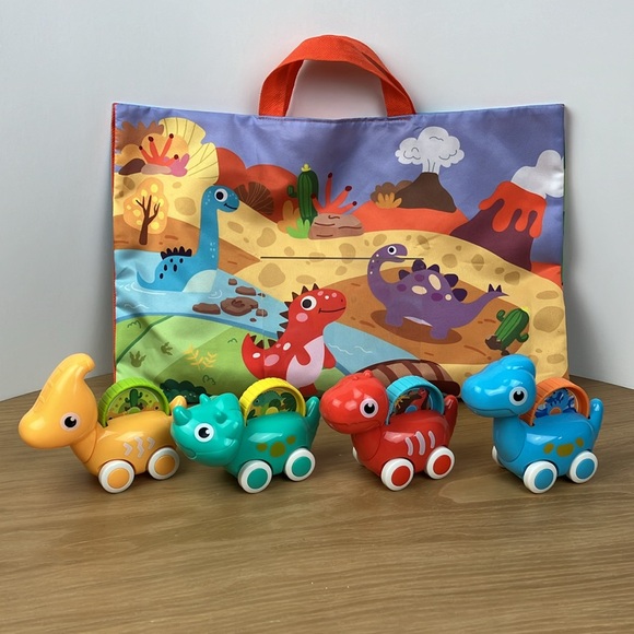 Melissa & Doug Dinosaur Puzzle & Dinosaur Rollers - Picture 2 of 12